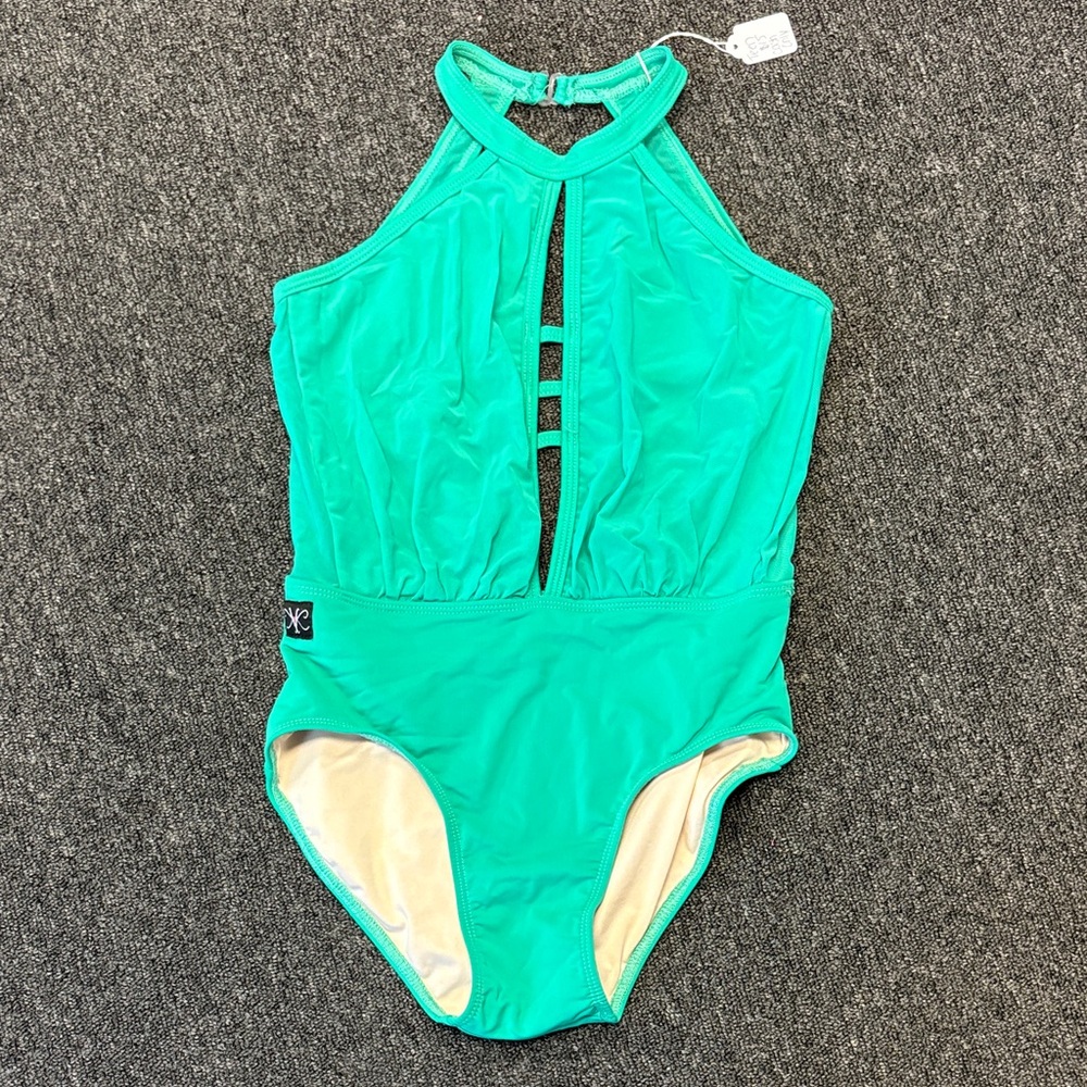 Green Dance Leotard Kandi Kouture- Size Teen Small